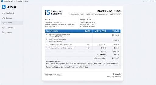 Patient file with documents and visit history